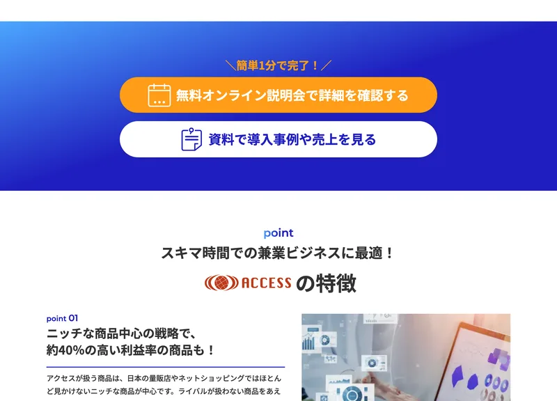 商品リサーチから出品、受注、発送までの作業ステップを順番に説明している